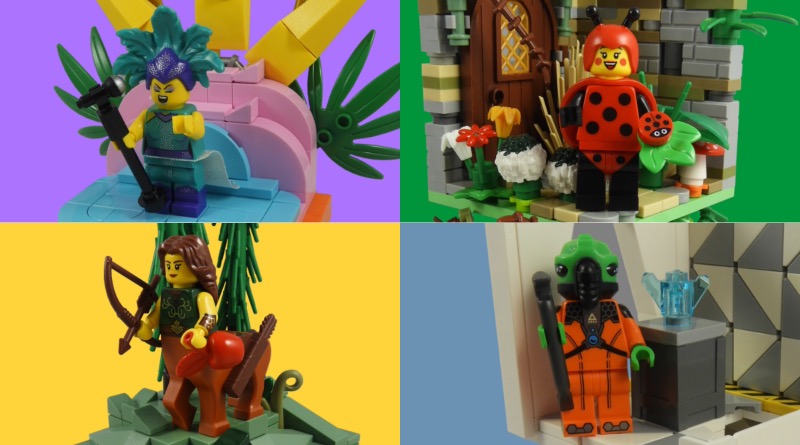 LEGO Collectible Minifigures Series 21 vignettes – the complete collection