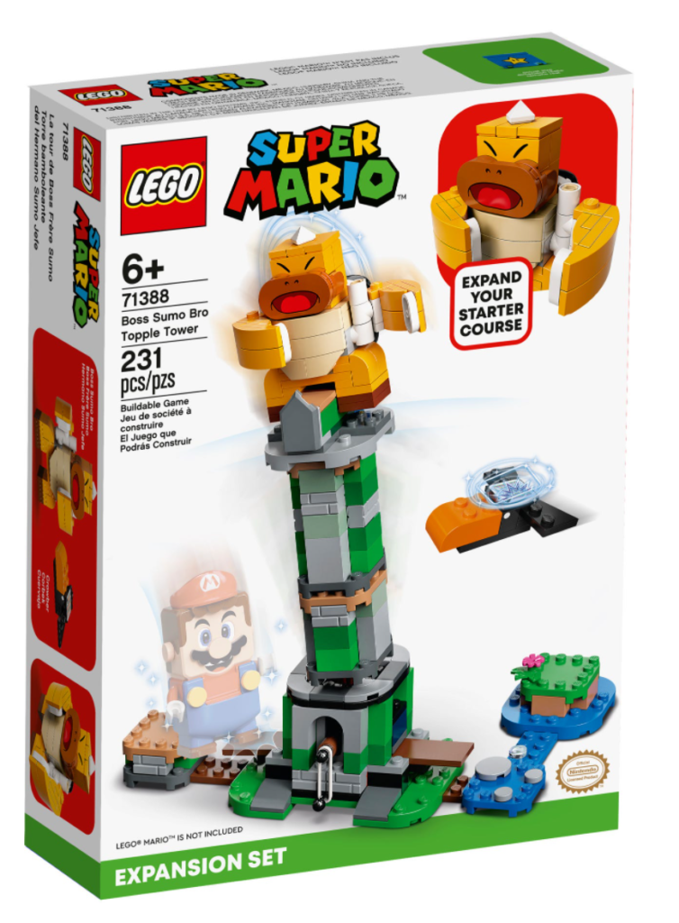 LEGO Super Mario 71388 Boss Sumo Bro Topple Tower Expansion Set box
